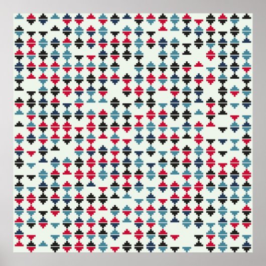 Seamless geometric pattern design illustrationabst poster (Voorkant)