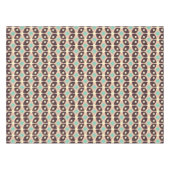 Seamless geometric pattern in dark brown leaf  tafelkleed (Voorkant (Horizontaal))