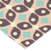 Seamless geometric pattern in dark brown leaf  tafelkleed (Gekanteld)