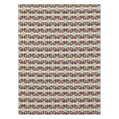 Seamless geometric pattern in dark brown leaf  tafelkleed (Voorkant)