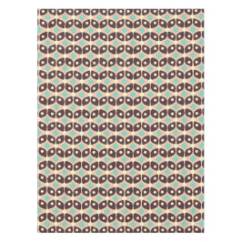 Seamless geometric pattern in dark brown leaf  tafelkleed