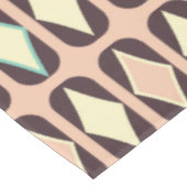 Seamless geometric pattern in dark brown leaf  tafelkleed (Gekanteld)