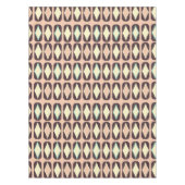 Seamless geometric pattern in dark brown leaf  tafelkleed (Voorkant)