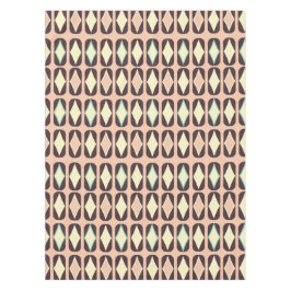 Seamless geometric pattern in dark brown leaf  tafelkleed