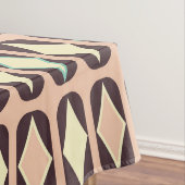 Seamless geometric pattern in dark brown leaf  tafelkleed (Voorbeeld)