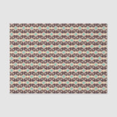 Seamless geometric pattern in dark brown leaf  tissuepapier (Voorkant)