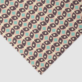 Seamless geometric pattern in dark brown leaf  tissuepapier (Detail)