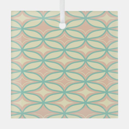  Seamless geometric pattern in diamond shapes  Glas Ornament (Voorkant)