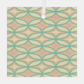  Seamless geometric pattern in diamond shapes  Glas Ornament (Achterkant)