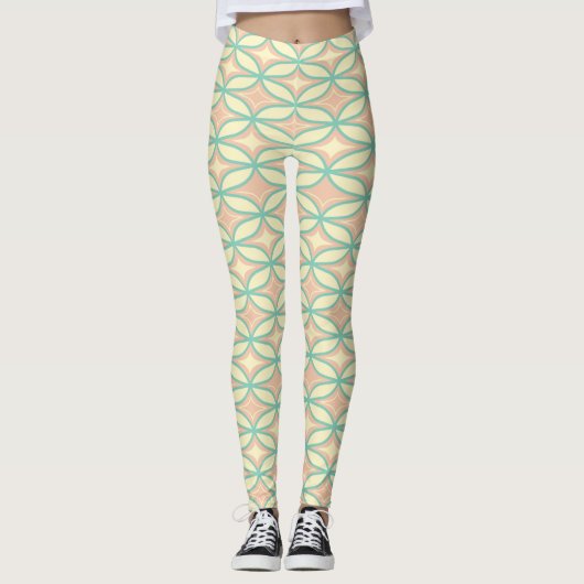  Seamless geometric pattern in diamond shapes  Leggings (Voorkant)