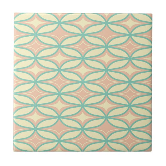  Seamless geometric pattern in diamond shapes  Tegeltje (Voorkant)