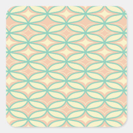  Seamless geometric pattern in diamond shapes  Vierkante Sticker