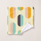 Seamless geometric pattern in retro vibes bad handdoek (Wasdoekje)
