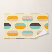 Seamless geometric pattern in retro vibes bad handdoek (Handdoek)
