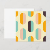 Seamless geometric pattern in retro vibes bedankkaart (Voorkant / Achterkant)