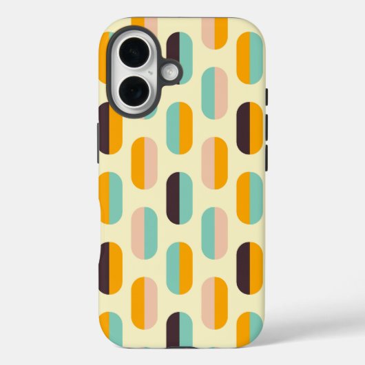 Seamless geometric pattern in retro vibes Case-Mate iPhone case (Achterkant)