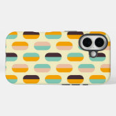Seamless geometric pattern in retro vibes Case-Mate iPhone case (Achterkant (horizontaal))