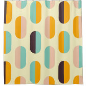 Seamless geometric pattern in retro vibes douchegordijn (Voorkant)