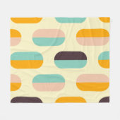 Seamless geometric pattern in retro vibes fleece deken (Voorkant (Horizontaal))