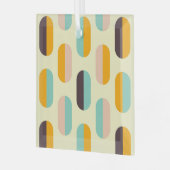 Seamless geometric pattern in retro vibes glas ornament (Voorkant links)