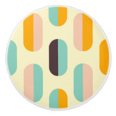 Seamless geometric pattern in retro vibes keramische knop (Voorkant)