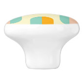 Seamless geometric pattern in retro vibes keramische knop (Zijkant)