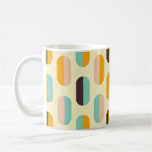Seamless geometric pattern in retro vibes koffiemok (Links)