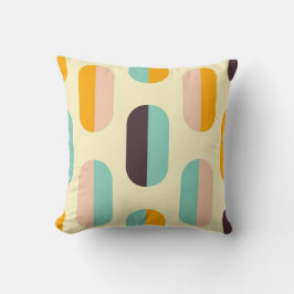 Seamless geometric pattern in retro vibes kussen