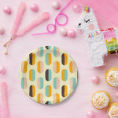 Seamless geometric pattern in retro vibes papieren bordje (Feest)