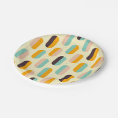 Seamless geometric pattern in retro vibes papieren bordje (Gekanteld)