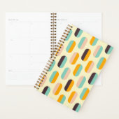 Seamless geometric pattern in retro vibes planner (Display)