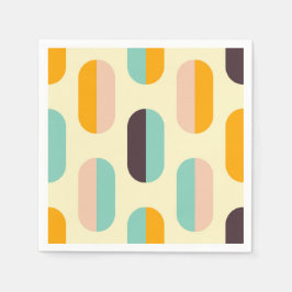 Seamless geometric pattern in retro vibes servet