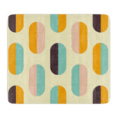 Seamless geometric pattern in retro vibes snijplank (Voorkant)