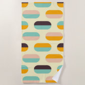 Seamless geometric pattern in retro vibes strandlaken (Voorkant)