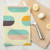 Seamless geometric pattern in retro vibes theedoek (Quarter Fold)