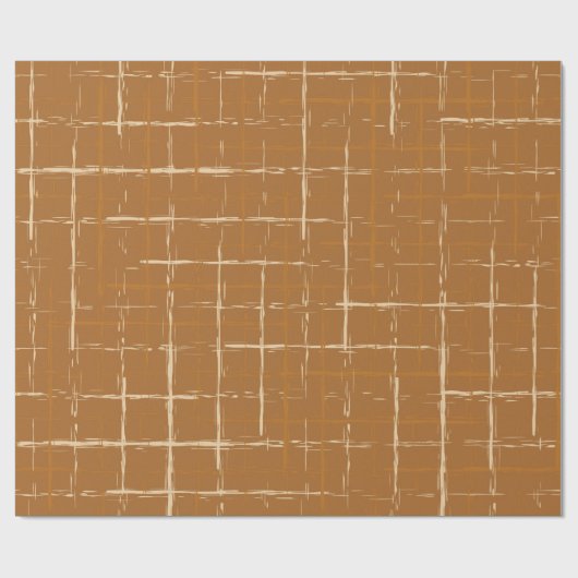 Seamless geometric pattern with abstract brush str cadeaupapier (Vlak)