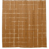 Seamless geometric pattern with abstract brush str douchegordijn (Voorkant)