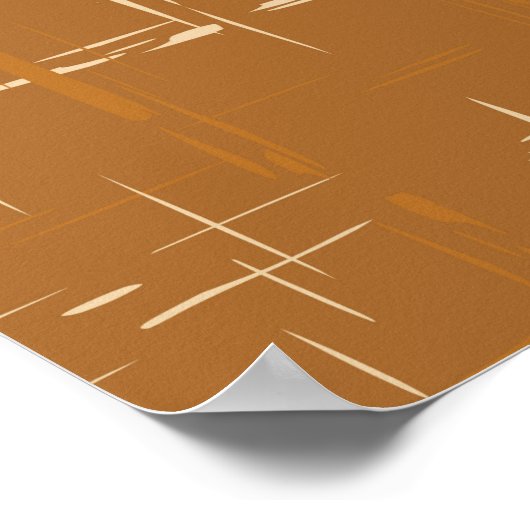 Seamless geometric pattern with abstract brush str poster (Hoek)