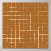 Seamless geometric pattern with abstract brush str poster (Voorkant)