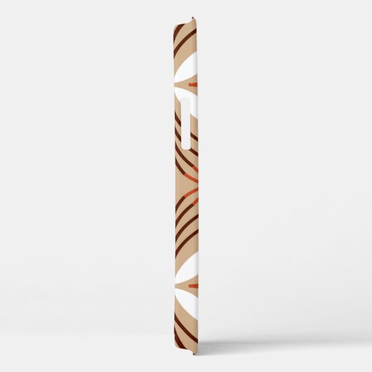 Seamless geometric pattern with flowers Case-Mate iPhone case (Achterkant / Rechts)