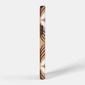 Seamless geometric pattern with flowers iPhone hoesje (Rechterkant)
