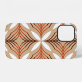 Seamless geometric pattern with flowers iPhone hoesje (Achterkant horizontaal)