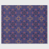 Seamless geometric pattern with orange and red  cadeaupapier (Vlak)