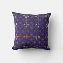Seamless geometric pattern with orange and red  kussen