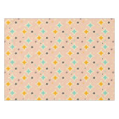 Seamless geometric pattern with teal pentagons tafelkleed (Voorkant (Horizontaal))