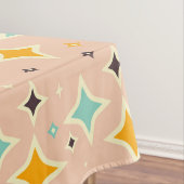 Seamless geometric pattern with teal pentagons tafelkleed (Voorbeeld)