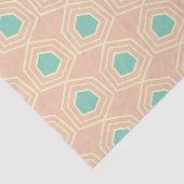 Seamless geometric pattern with teal pentagons tissuepapier (Detail)