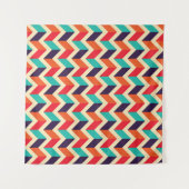 Seamless geometric pattern with zigzags background wandkleed (Voorkant (horizontaal))