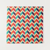 Seamless geometric pattern with zigzags background wandkleed (Voorkant)