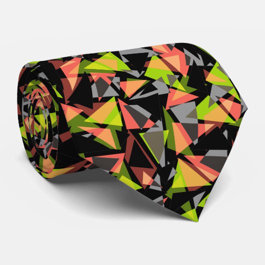 Seamless geometric triangles shapes stropdas (Opgerold)